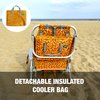 Snow Joe Bliss Hammocks Backpack Aluminum Beach Chair W Side Pocket  Detachable Cooler Bag BBC-350-AL